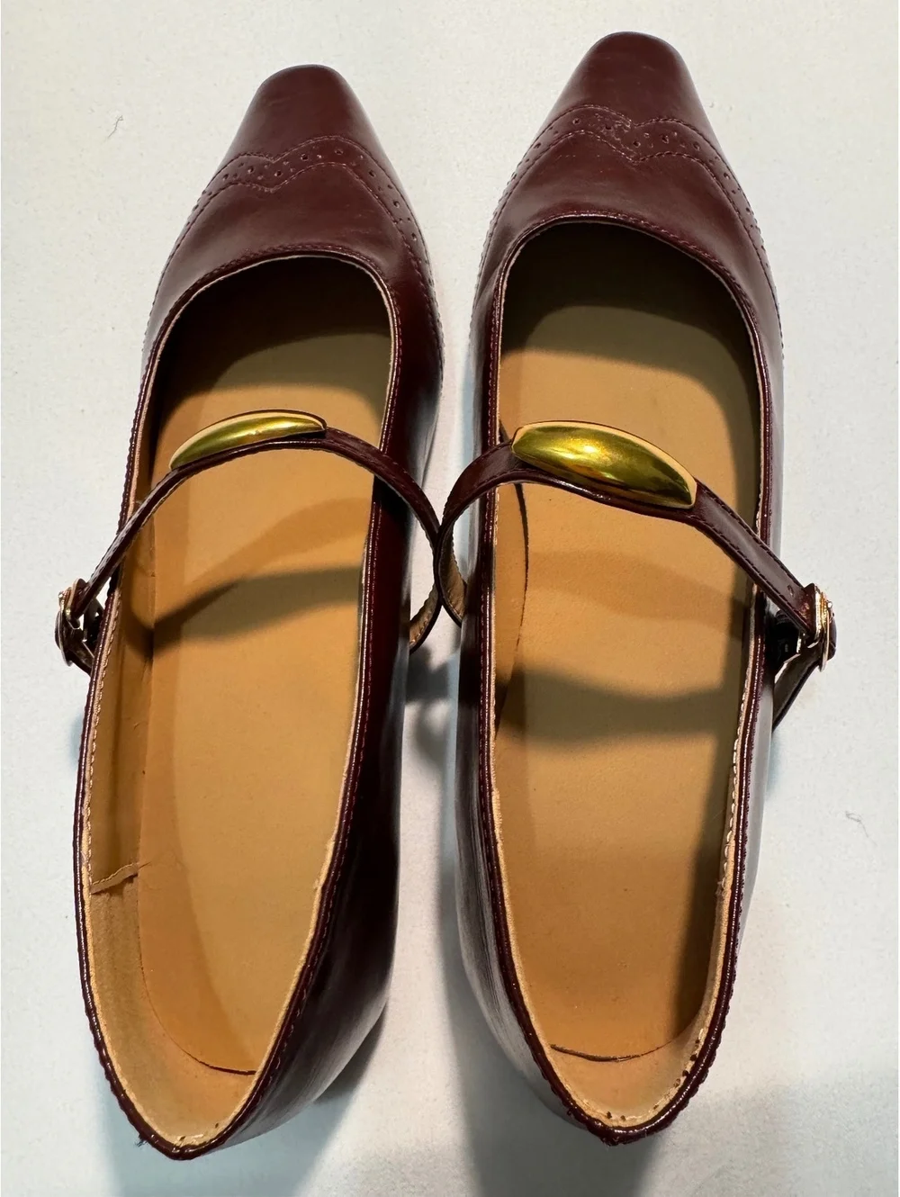 CHIKO Bevin Pointy Toe Wedge Mary Jane Shoes NWOT Size US 7.5 EU 38